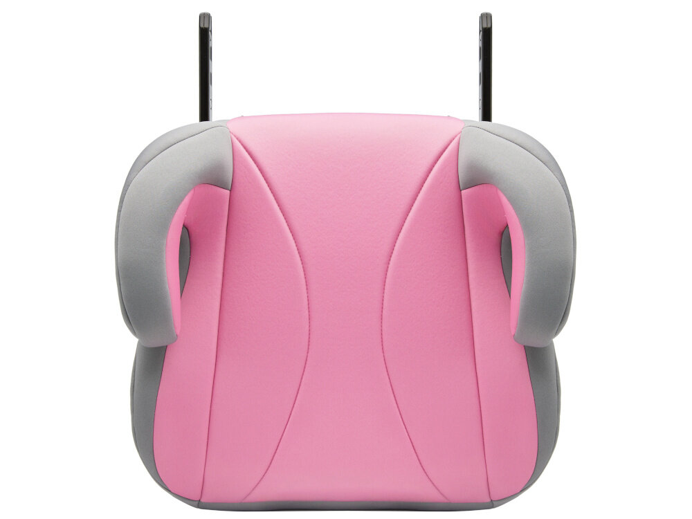 Podstawka samochodowa KINDERKRAFT I-Boost I-Size Różowy podstawka na białym tle widoczna z góry zdejmowany pokrowiec pranie w temperaturze do 30°C z użyciem delikatnego detergentu estetyczny wygląd siedziska przez długi czas higiena bez skomplikowanych zabiegów