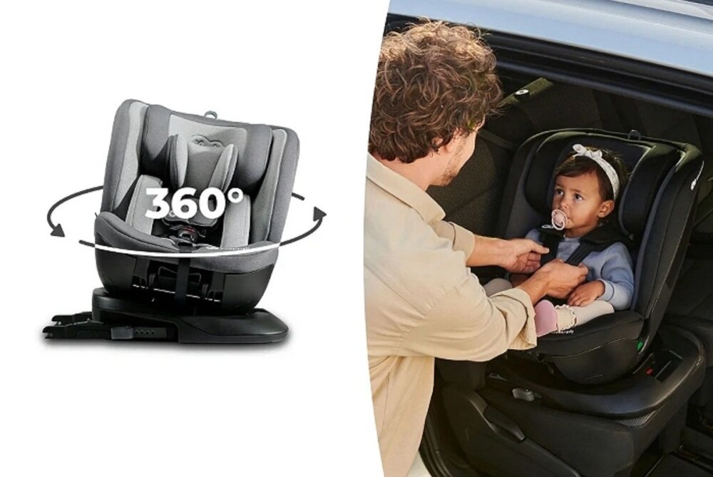 Fotelik samochodowy KINDERKRAFT Xpedition 2 I-Size 0-36 kg Szary 5-punktowe pasy bezpieczenstwa miekkie ochraniacze bezpieczenstwo zintegrowana baza scalona z fotelikiem latwy szybki montaz stabilnosc pewnosc mocowania
