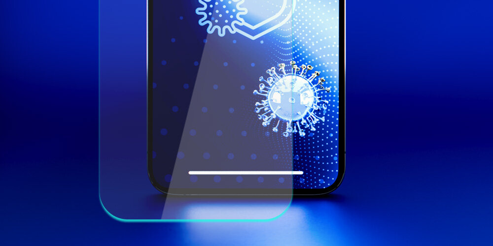 Folia ochronna 3MK SilverProtection+ zakrzywienie palec ekran szklo hartowane komfort