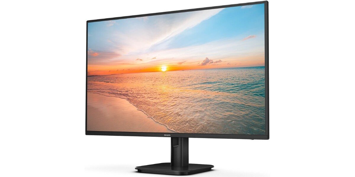 Monitor PHILIPS 27E1N1100A na białym tle.