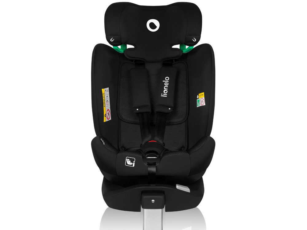 Fotelik samochodowy LIONELO Braam Air I-Size (0-36 kg) przewożenie dziecka tyłem 4 roku życia (do osiągnięcia 105 cm wzrostu) Montaż przodem od 76 do 150 cm