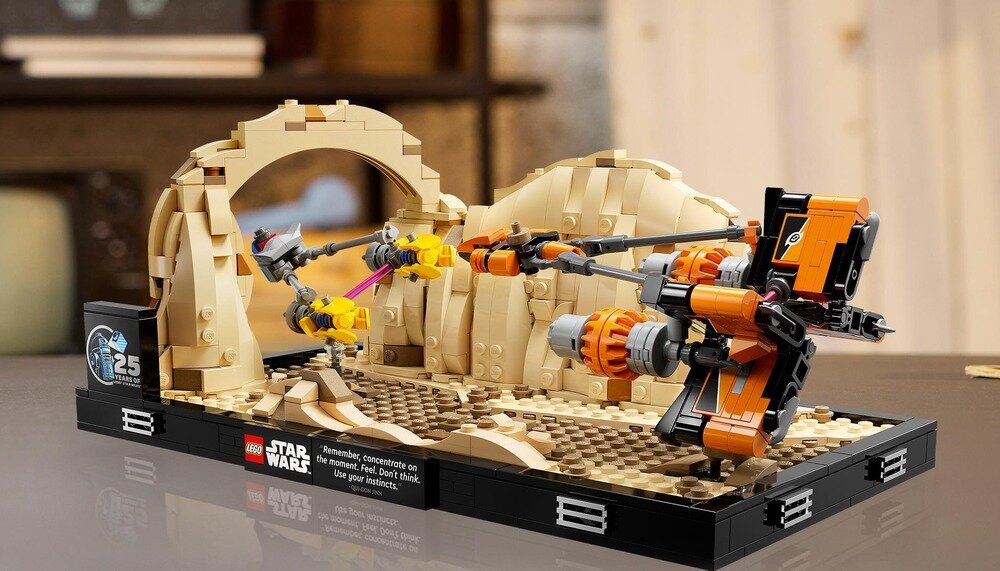 LEGO 75380 Star Wars Diorama: Wyścig ścigaczy w Mos Espa Szczegółowa