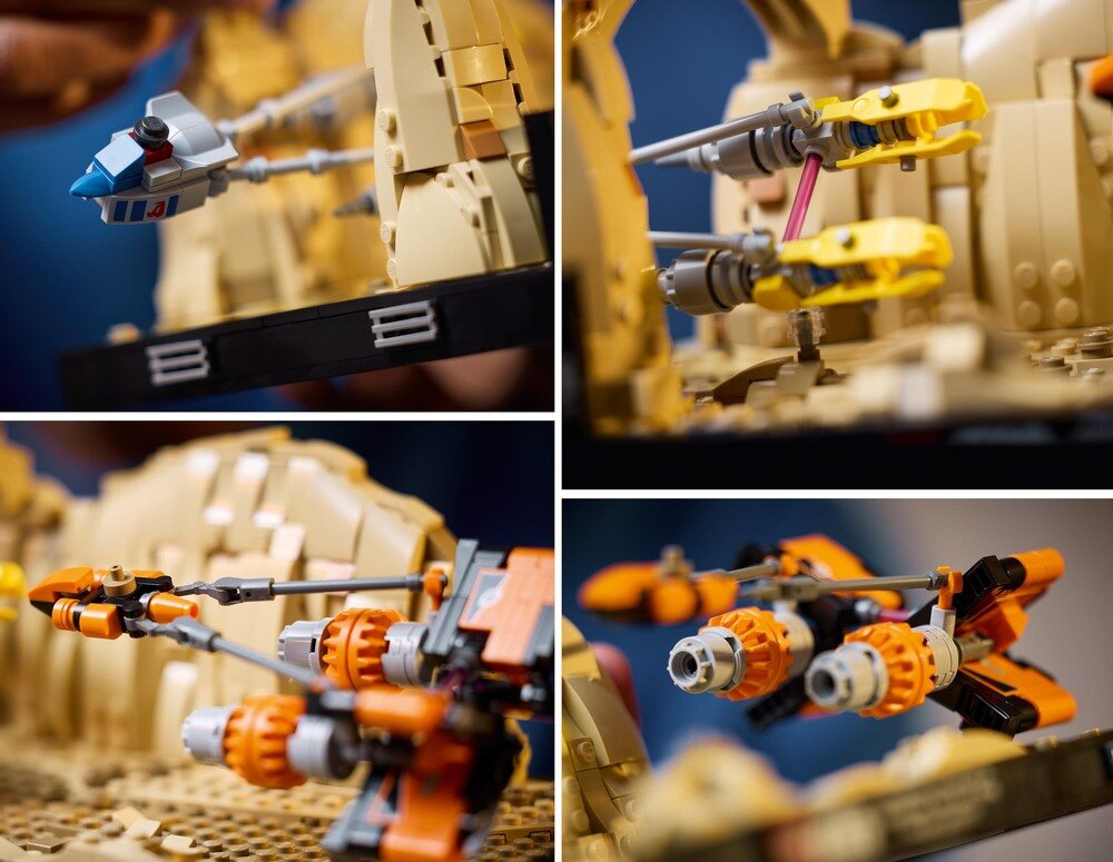 LEGO 75380 Star Wars Diorama: Wyścig ścigaczy w Mos Espa dioramy