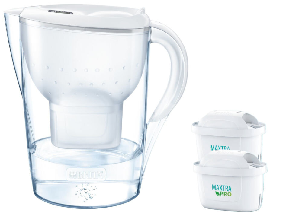 Dzbanek filtrujący BRITA Marella XL Biały + 2 wkłady Pure Peformance Pro dokumentacja filtry dzbanek