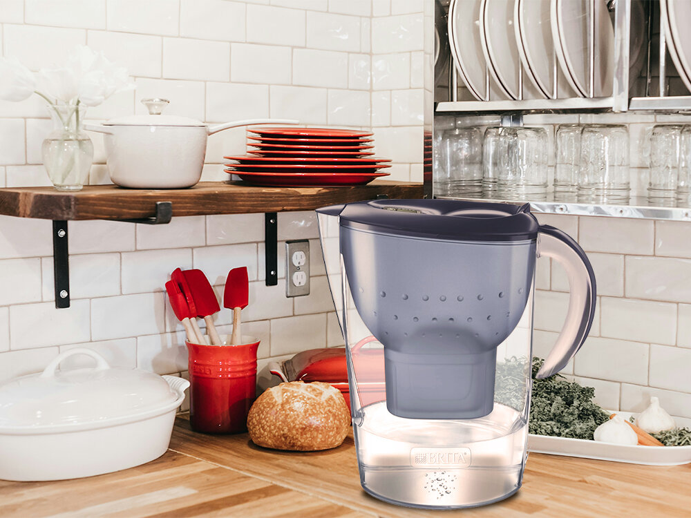 Dzbanek filtrujący BRITA Marella XL Niebieski + 7 wkładów Pure Peformance Pro czysta woda