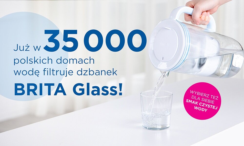 Dzbanek filtrujący BRITA Glass + Wkład Maxtra Pro Pure Performance zadowoleni klienci, bezpieczeństwo, smaczna woda