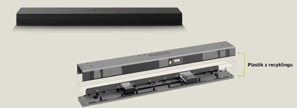 Soundbar LG S70TY - plastik z recyklingu