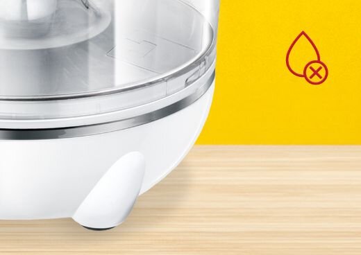 Zbliżenie na antypoślizgowe nóżki wyciskacza MWC-05.