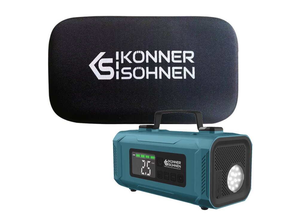Urządzenie rozruchowe KONNER & SOHNEN JSP-2000 etui solidne wygodne i bezpieczne przechowywanie odpowiednie zabezpieczenie przed uszkodzeniami latwe w uporzadkowaniu