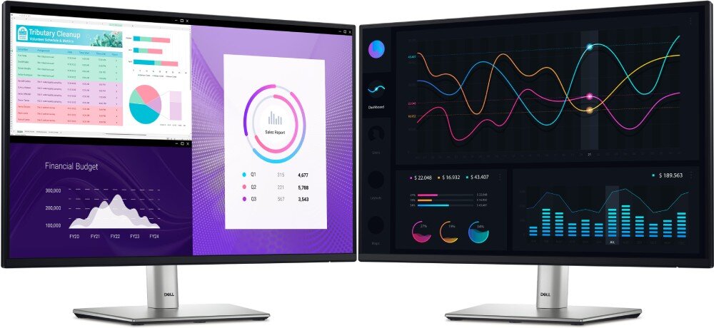 Monitor DELL P2425E 24.07 1920x1200px IPS 100Hz port złącza hub podłączenie