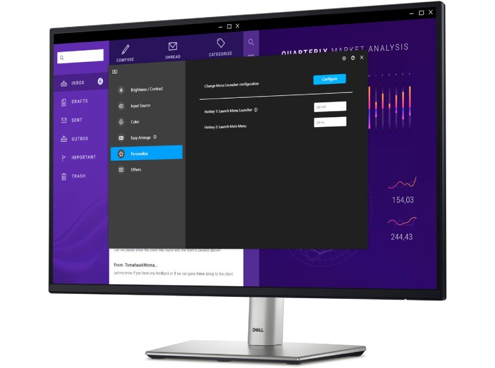 Monitor DELL P2425E 24.07 1920x1200px IPS 100Hz aplikacja funkcje narzędzia