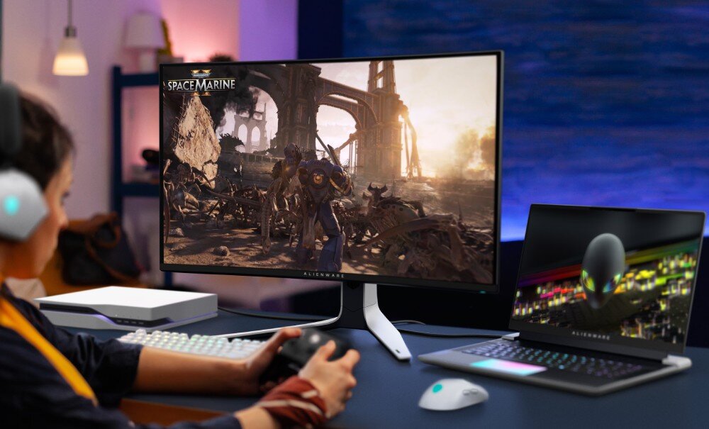 Monitor DELL Alienware AW3225QF 31.6 QD-OLED 3840x2160px 240Hz 0.03 ms [GTG] Curved przekątna wyświetlacz rozdzielczość kolory kontrast zakrzywienie