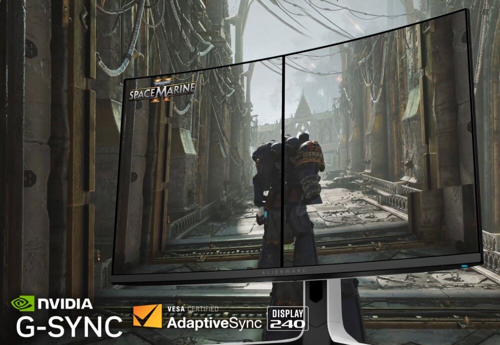 Monitor DELL Alienware AW3225QF 31.6 QD-OLED 3840x2160px 240Hz 0.03 ms [GTG] Curved odświeżanie czas reakcji synchronizacja G-SYNC Adaptive-Sync