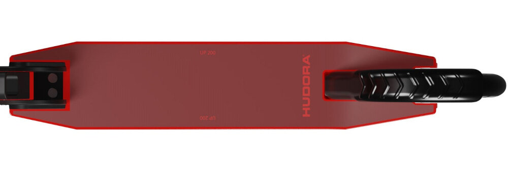 Hulajnoga HUDORA BigWheel Up 200 szeroki podest jezdny aluminiowy deck wymiary 33 x 11,3 cm stabilna podpora