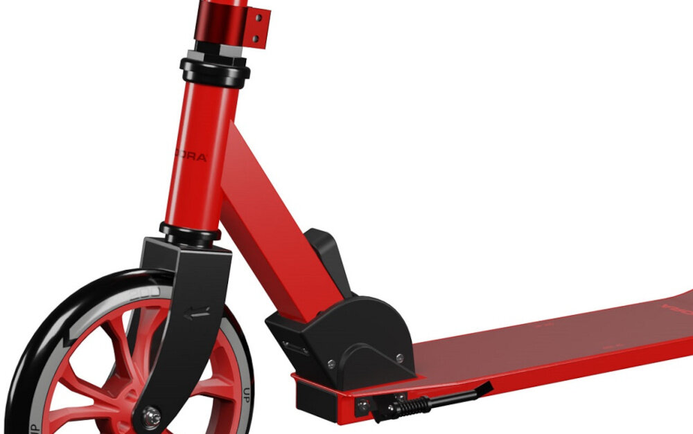 Hulajnoga HUDORA BigWheel Up 200 szybki system skladania jeden przycisk blokada