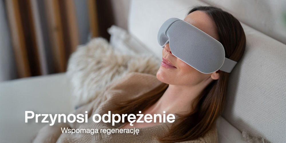 Masażer do oczu MEDIVON Horizon Vision wygoda łatwość użytkowania uniwersalny przycisk miękkie przyjemne w dotyku materiały wysoki komfort użytkowania odczuwalna ulga dla oczu relaks odcięcie od codziennego zgiełku stabilny zasięg komfort relaks
