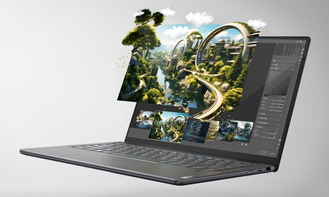 Laptop LENOVO Yoga 7 2-in-1 - LENOVO AI Engine+ Smart Power Kamera FHD 1080p IR
