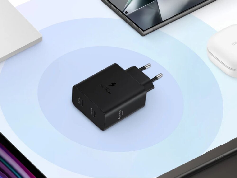 Ładowarka sieciowa Samsung 50W Power Adapter Duo czarna EP-T5020X