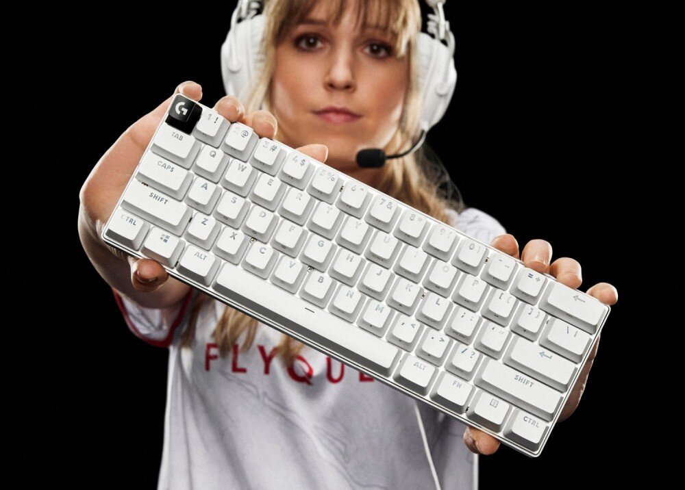 Klawiatura LOGITECH G PRO X 60 Lightspeed Biały wielkość nóżki