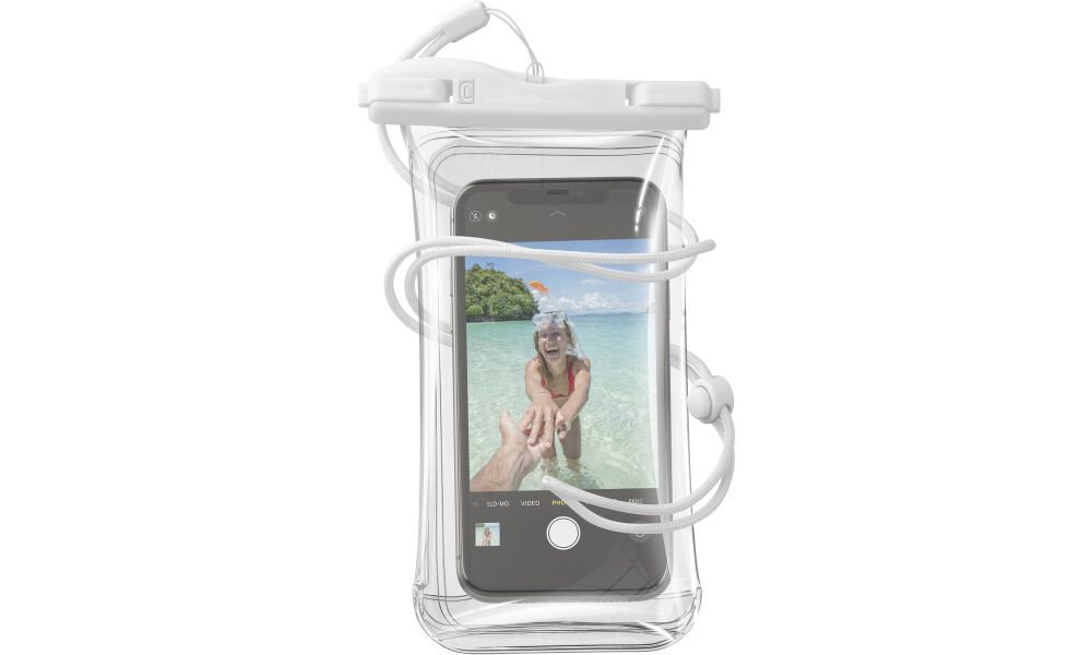 Etui wodoodporne CELLULARLINE Voyager IPX8 zdjecia selfie stabilny praktyczny pionowy
