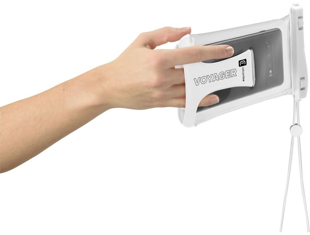 Etui wodoodporne CELLULARLINE Voyager IPX8 dzwiek bez granic otwarty design doznania dźwiękowe doskonały dźwięk koncentracja