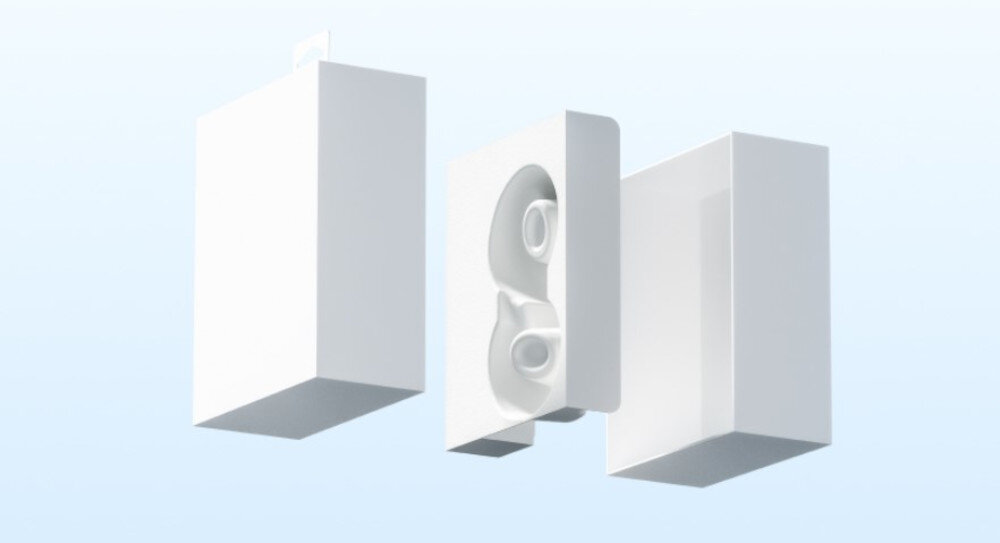 Słuchawki nauszne SOUNDCORE H30i ekologiczne opakowanie FSC bez plastiku, opakowanie słuchawek na błękitno białym tle