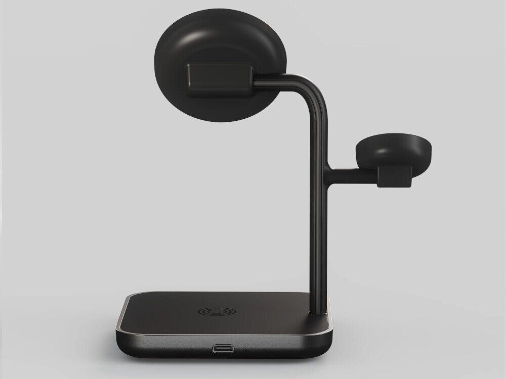 design premium ładowarka biurko apple standby ekran
