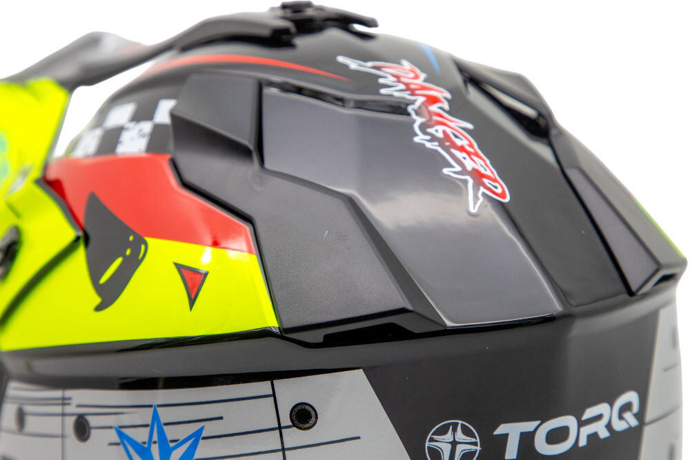 Kask motocyklowy TORQ TORQ-911 Biało-czarny (rozmiar L) tworzywo abs certyfikat ECE-R22.06