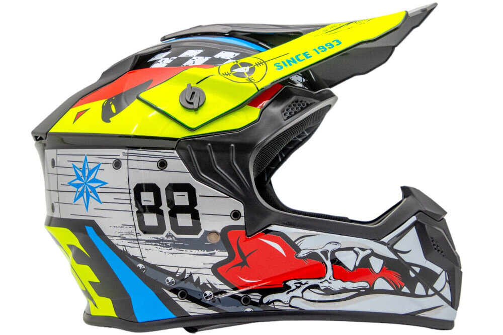 Kask motocyklowy TORQ TORQ-911 biało-czarny (rozmiar XL) waga