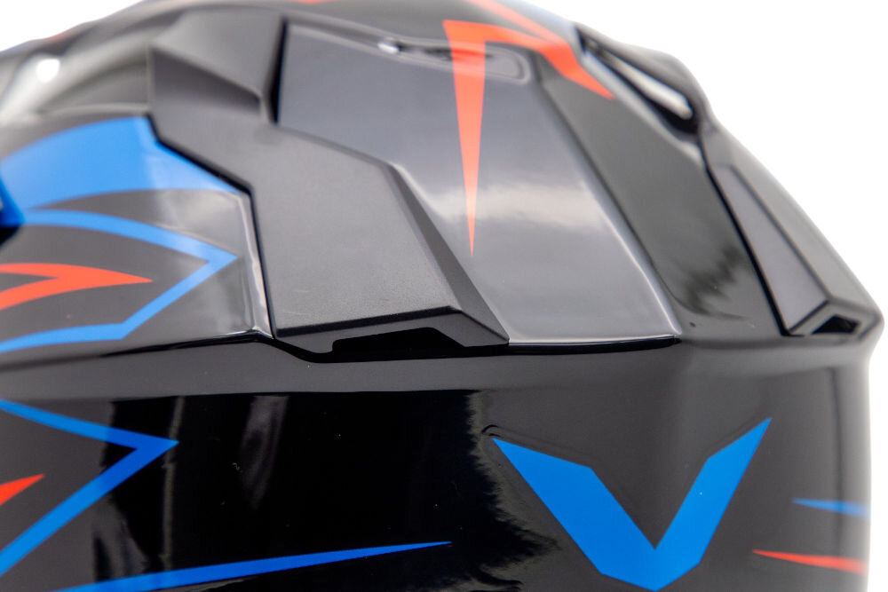 Kask motocyklowy TORQ TORQ-911 Czarno-niebieski (rozmiar XS) tworzywo abs certyfikat ECE-R22.06