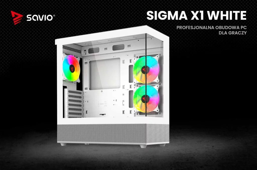Sigma X1 WHITE 01 na czarnym tle PL