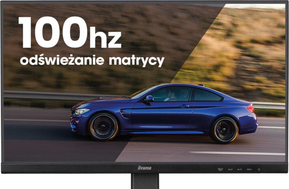 Monitor IIYAMA ProLite XU2493HS-B6 23.8 1920x1080px IPS 100Hz 0.5 ms [MPRT] odświeżanie czas reakcji synchronizacja Adaptive-Sync