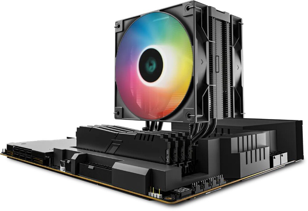 Chłodzenie CPU DEEPCOOL AG400 Digital Plus Czarny ciepłowody radiator żebra kolor przeznaczenie