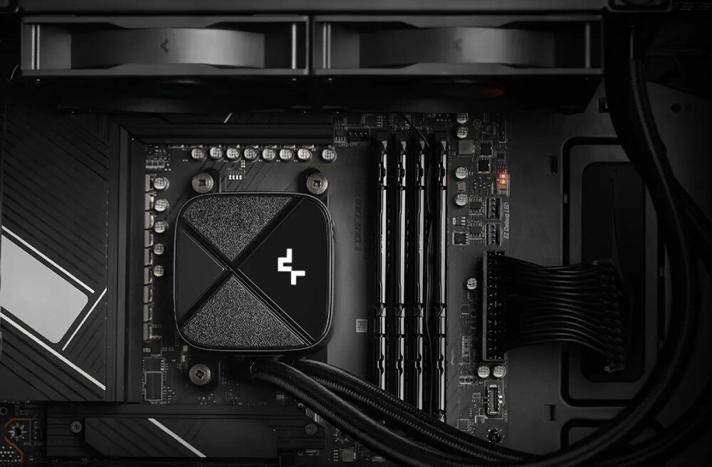 Chłodzenie wodne DEEPCOOL LS520S Zero Dark typ konstrukcja wygląd