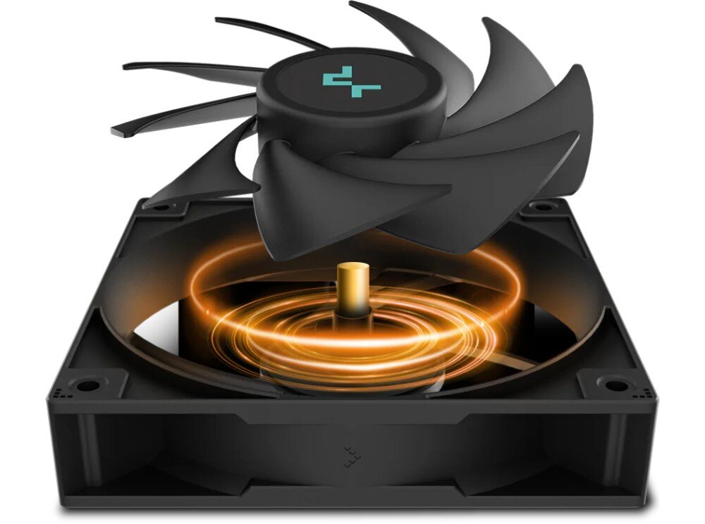 Chłodzenie wodne DEEPCOOL LS520S Zero Dark wentylatory ciśnienie powietrza głośność