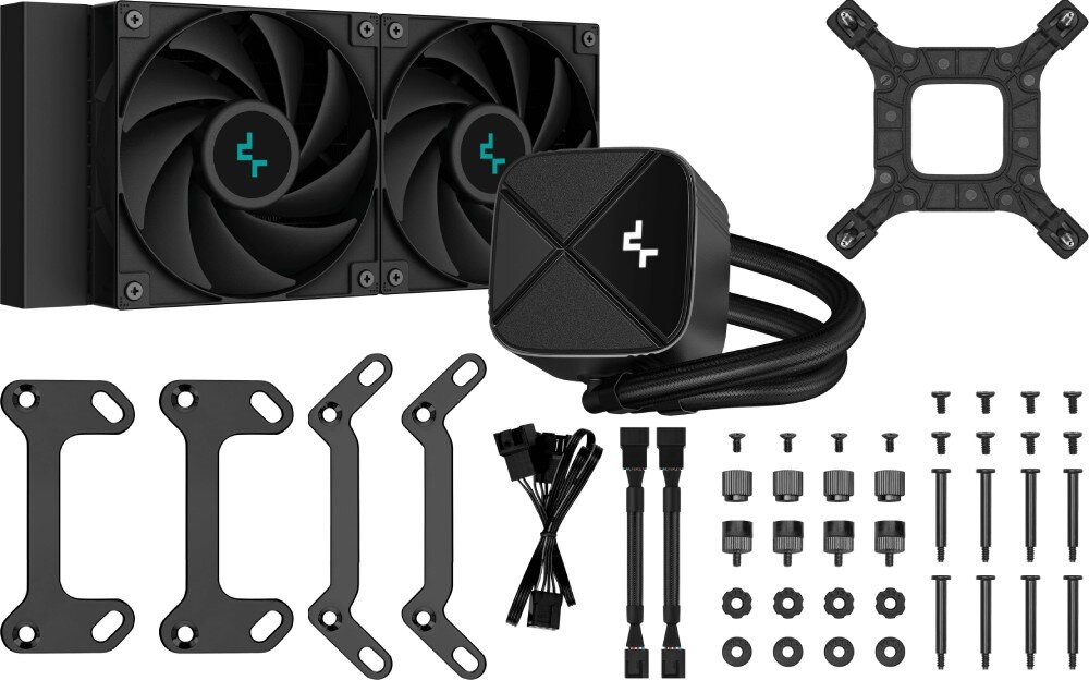 Chłodzenie wodne DEEPCOOL LS520S Zero Dark zestaw akcesoria