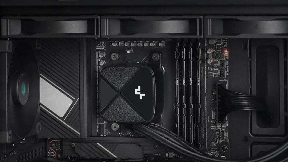 Chłodzenie wodne DEEPCOOL LS720S Zero Dark typ konstrukcja wygląd