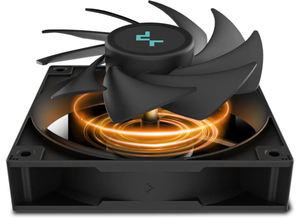 Chłodzenie wodne DEEPCOOL LS720S Zero Dark wentylatory ciśnienie powietrza głośność