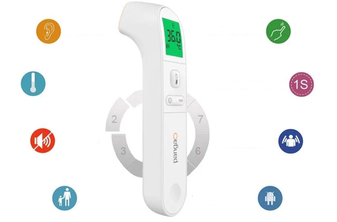 Termometr PANGAO PGITR1602 Bezkontaktowa precyzja higiena pomiar temperatura użytkowanie