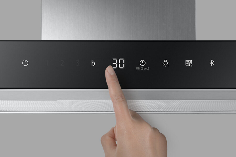 Funkcja okapu Samsung NK24C5703TS - panel dotykowy