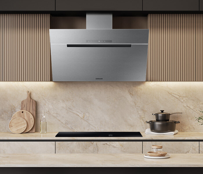 Media Expert - okap skośny Samsung NK36C7070WS - zdjęcie