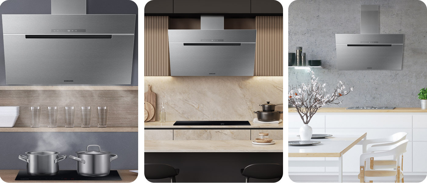 Media Expert - okap Samsung NK36C7070WS - drobna ikonka - galeria zdjęć Media Expert - okap skośny Samsung NK36C7070WS - drobna ikonka - galeria zdjęć