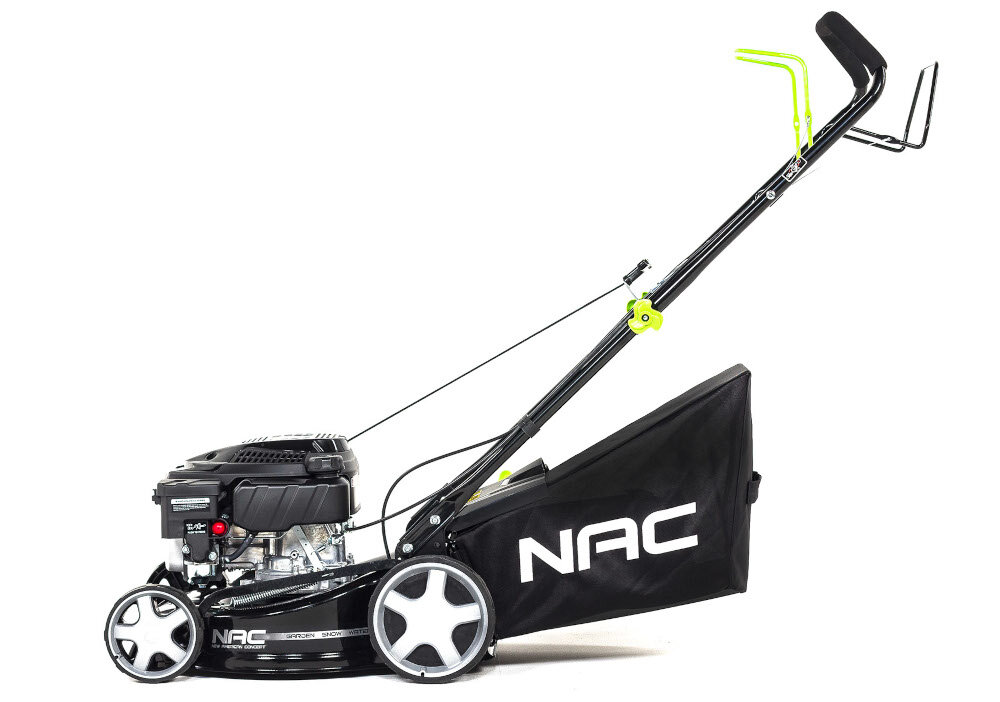 Kosiarka spalinowa NAC LS40-127R-JN Rato z napędem 400mm 2kW efektywna satysfakcjonujaca solidny sprzet stalowa obudowa trwalosc odpornosc na uszkodzenia mechaniczne naped ulatwi prowadzenie kosiarki