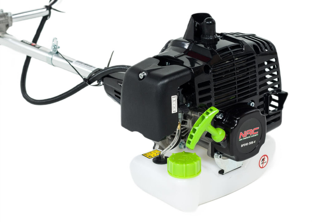 Kosa spalinowa NAC BP540-30B-V 2.2kW 7.2kg Żyłka + tarcza tnąca silnik 2-suwowy spalinowy pojemnosc 54 cm3 moc 2,2 kW predkosc obrotowa do 9600 obr/min maksymalny moment obrotowy do 2,9 Nm