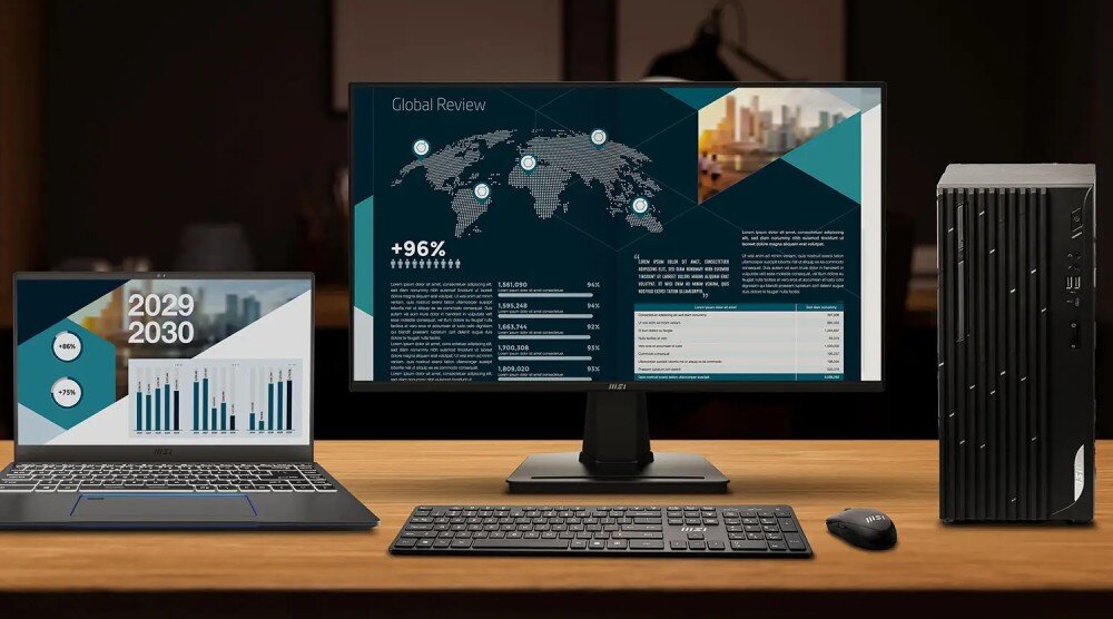 Monitor MSI Pro MP252 24.5 1920x1080px IPS 100Hz 1 ms [MPRT] porty złącza podłączenie