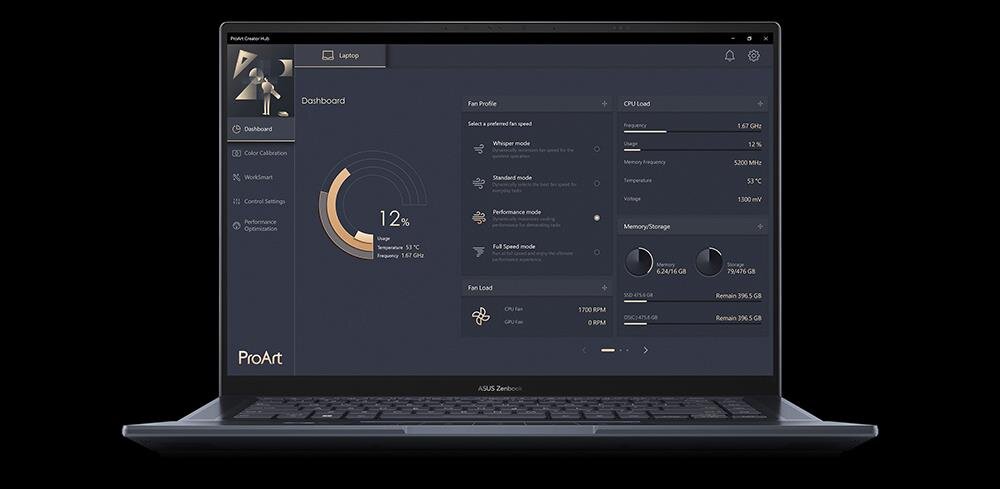 Laptop ASUS ZenBook Pro 16X UX7602BZ - ProArt Creator Hub