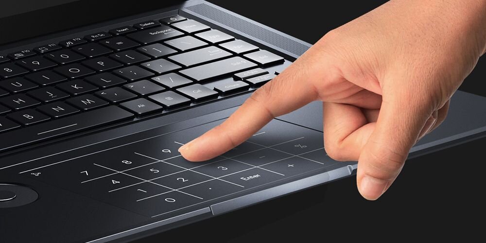 Laptop ASUS ZenBook Pro 16X UX7602BZ - Touchpad z powłoką PVD
