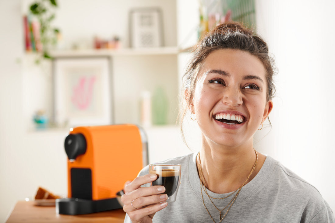 Ekspres TCHIBO Cafissimo Pure Plus Mango wybor mozliwosci moc 1250 W kawa kapsułki smak aromat