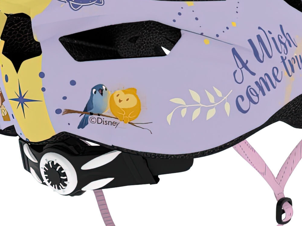 Kask rowerowy DISNEY Wish Wielokolorowy dla Dzieci (rozmiar 52-56) regulacja otwory wentylacyjne