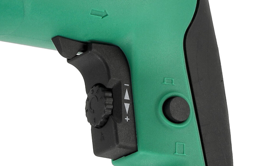 Wiertarka udarowa STALCO IDS20-2VS S-97219 zbliżenie na przełącznik do zmiany kierunku obrotów funkcji zmiany kierunku obrotu możne obracać się w prawo i w lewo ułatwia to prace montażowe i serwisowe uniwersalność urządzenia